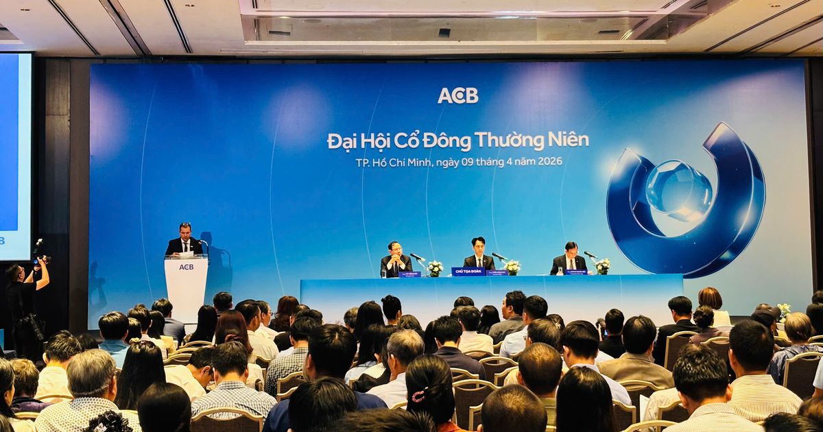ĐHĐCĐ ACB: Mục tiêu lợi nhuận tăng 14%, chia cổ tức 20%, tăng vốn lên hơn 58.000 tỷ đồng