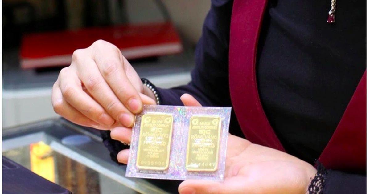 Giá vàng miếng giảm mạnh