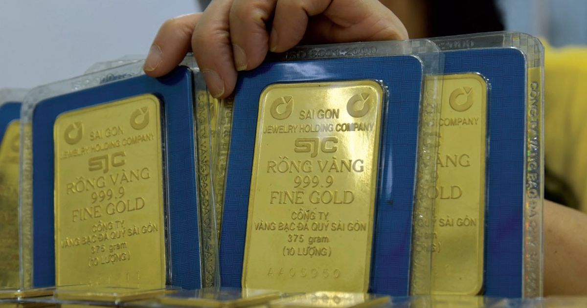 Giá vàng SJC tăng theo đà thế giới