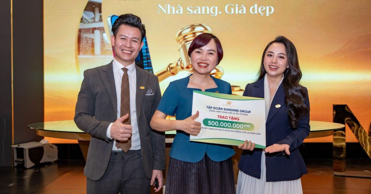 Sunshine Group livestream BĐS, giảm giá 1 tỷ đồng cho khách hàng, trích 500 triệu đồng/phiên làm thiện nguyện