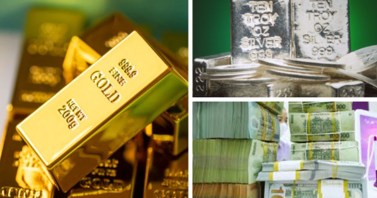 Giá vàng lùi nhẹ, giá USD tự do tăng mạnh