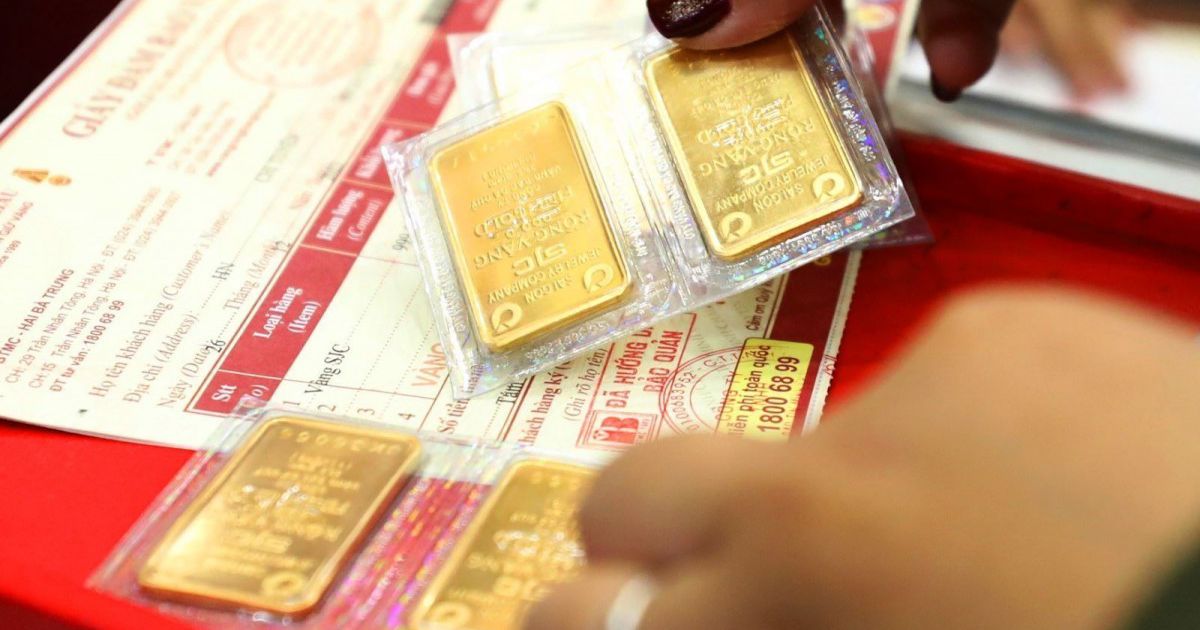 Giá vàng SJC quay đầu giảm