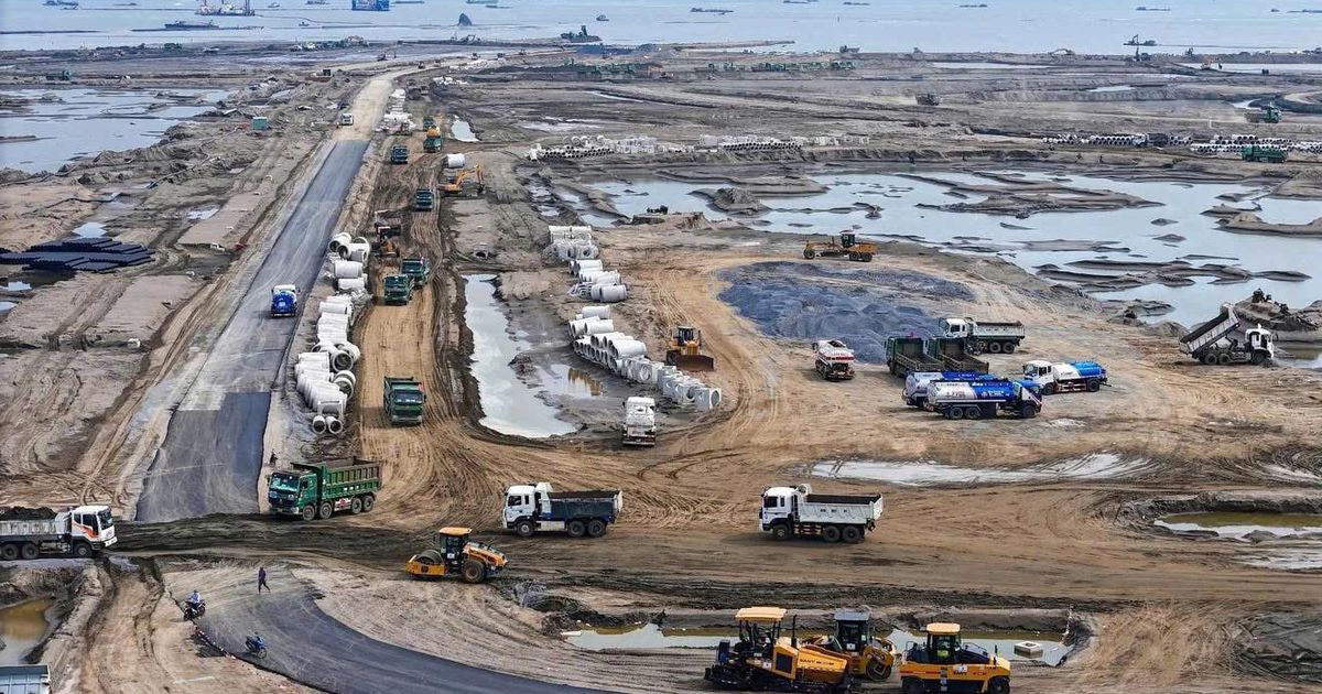 Tiến độ mới nhất tại siêu dự án đô thị 2.870 ha của Vingroup ở Cần Giờ: Sắp hoàn thành khâu san lấp