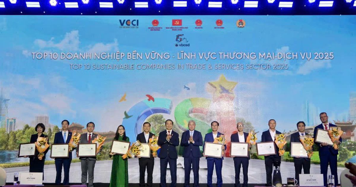 Aeon Việt Nam 3 năm liền vào top 3 doanh nghiệp bền vững ngành thương mại - dịch vụ