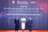 BIM Land được vinh danh Top 10 doanh nghiệp bất động sản hàng đầu Việt Nam
