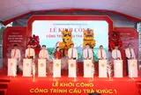 Khởi công cầu Trà Khúc 1 với tổng mức đầu tư gần 2.200 tỉ đồng