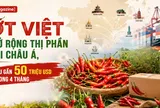[eMagazine] Ớt Việt mở rộng thị phần tại châu Á, thu gần 50 triệu USD trong 4 tháng