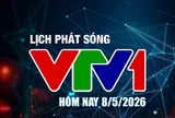 Lịch phát sóng VTV1 hôm nay ngày 8/5/2026
