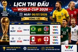 VTV3 VTV6 trực tiếp bóng đá World Cup hôm nay 6/7/2026