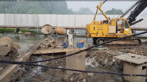Dự án Cầu đập tràn Quan Sơn, Mỹ Đức thi công ẩu, gây ô nhiễm môi trường