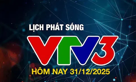Lịch phát sóng VTV3 hôm nay ngày 31/12/2025