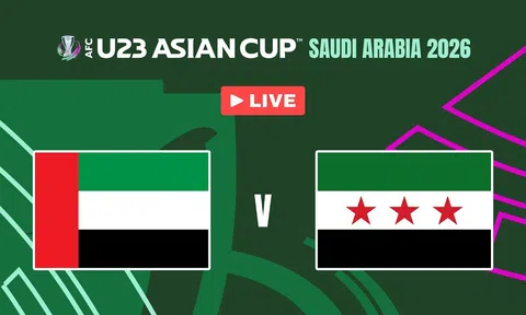 VTV Cần Thơ, VTV Go trực tiếp bóng đá U23 Syria vs U23 UAE 23h30 hôm nay 13/1/2026