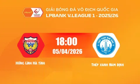 Trực tiếp bóng đá HL Hà Tĩnh vs TX Nam Định 18h00 hôm nay 5/4/2026