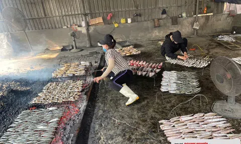 Rực lửa nghề nướng cá truyền thống giữa mùa đông xứ Nghệ