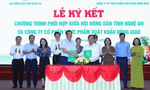 Nghệ An ký kết hợp tác phát triển vùng nguyên liệu nông sản quy mô lớn