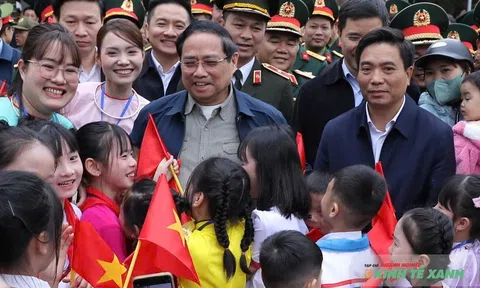 Thủ tướng dự lễ khởi công Trường liên cấp Cẩm Thạch tại Thanh Hóa