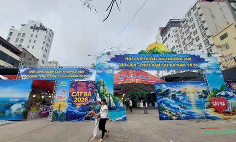 Hơn 100 gian hàng tham gia Hội chợ triển lãm thương mại, du lịch - thủy sản Cát Bà năm 2026