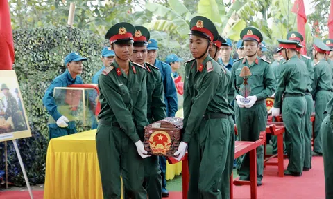 Hải Phòng tổ chức lễ viếng, truy điệu và an táng 56 bộ hài cốt liệt sĩ, đồng bào tử nạn tại khu vực Mả Chìa