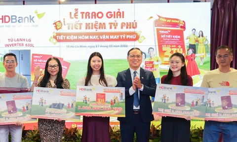 HDBank trao giải “Tiết kiệm Tỷ phú”: Nhân bội niềm vui từ những giá trị tích lũy