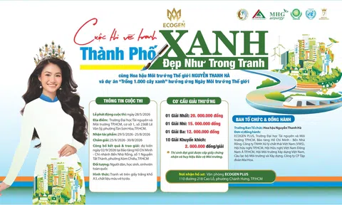 Phát động toàn quốc cuộc thi vẽ tranh “Thành phố xanh - Đẹp như trong tranh” cùng Hoa hậu Môi trường Thế giới Nguyễn Thanh Hà
