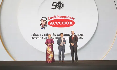 Acecook Việt Nam tiếp tục được vinh danh vào TOP 50 Doanh nghiệp phát triển bền vững tiêu biểu Việt Nam 2026 nhờ nỗ lực giảm thiểu rác thải 