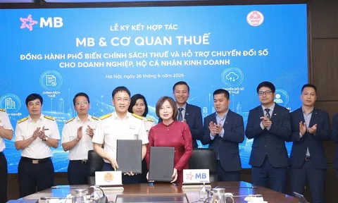 MB và cơ quan Thuế ký kết hợp tác “Lấy người nộp thuế làm trung tâm - Lấy chuyển đổi số làm nền tảng”