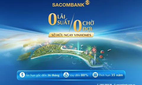Sở hữu ngay căn hộ Vinhomes trong mơ cùng chính sách vay mua ưu đãi tại SACOMBANK