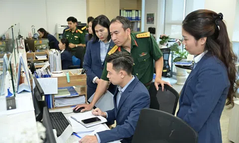 MB đón đoàn kiểm tra chuyên đề cải cách hành chính và chuyển đôi số của Bộ Quốc phòng 