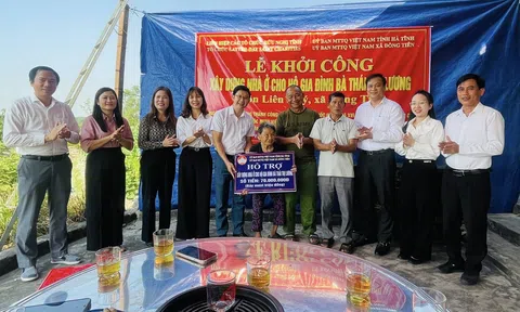 Hà Tĩnh: Đồng loạt khởi công xây dựng nhà ở cho hộ gia đình khó khăn