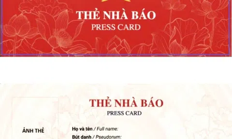 Bộ Văn hóa, Thể thao và Du lịch công bố mẫu thẻ nhà báo mới áp dụng từ năm 2026