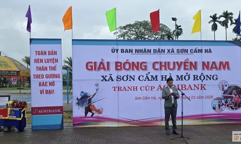 Đà Nẵng: Khai mạc Giải bóng chuyền nam xã Sơn Cẩm Hà mở rộng – Tranh cúp Agribank