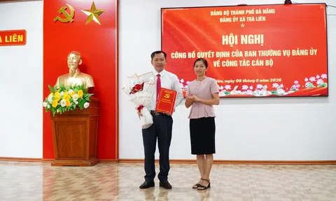Đà Nẵng: Xã Trà Liên tổ chức hội nghị công bố quyết định về công tác cán bộ