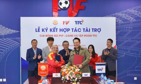 Tập đoàn TTC ký kết hợp tác tài trợ với CLB Bóng đá PVF - CAND