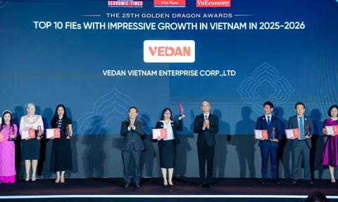 Vedan Việt Nam được vinh danh "Top 10" tại Giải thưởng Rồng Vàng 2026