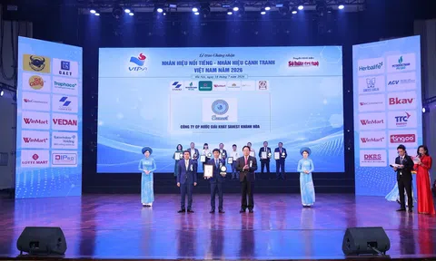 Sanest Khánh Hòa được vinh danh “Top 10 Nhãn hiệu nổi tiếng Việt Nam 2026”