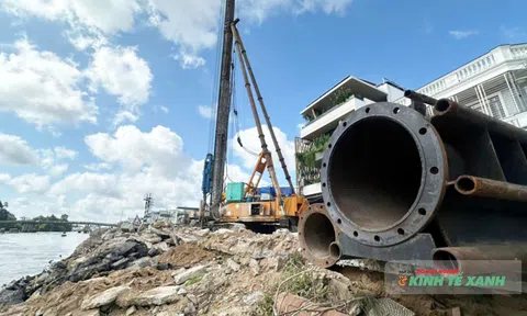 Đồng Tháp: Nỗ lực thi công bờ kè phát triển đô thị ở Sa Đéc