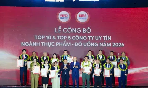 Vedan Việt Nam lần thứ 9 được vinh danh “Top 10 Công ty uy tín ngành Thực phẩm - Đồ uống”