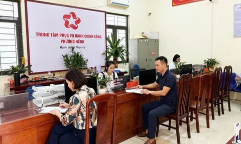 Phường Nếnh: 99,95% hồ sơ thủ tục hành chính được giải quyết đúng và trước hạn