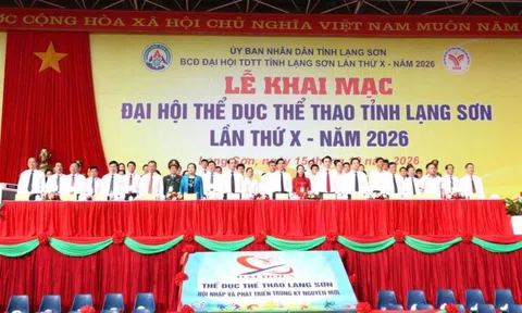 Lạng Sơn khai mạc Đại hội Thể dục thể thao lần thứ X, hơn 2.500 lượt vận động viên tham gia