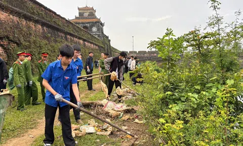 Phong trào "Ngày Chủ nhật xanh" được đông đảo cơ quan, đơn vị và các tầng lớp nhân dân thành phố Huế tham gia.