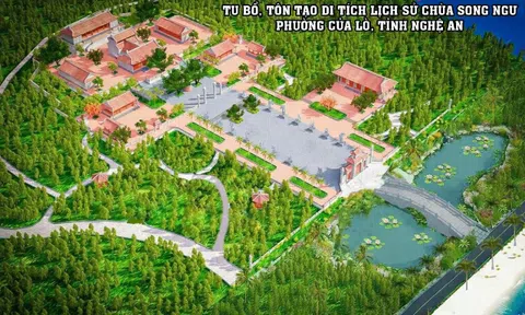 Nghệ An: Tôn tạo, tu bổ ngôi chùa hơn 800 năm tuổi ngoài khơi biển Cửa Lò