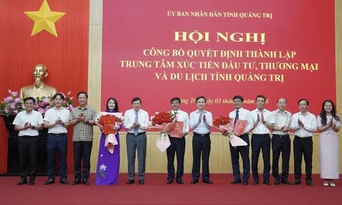 Tỉnh Quảng Trị công bố Quyết định  thành lập Trung tâm Xúc tiến đầu tư, thương mại và du lịch