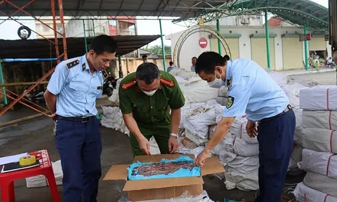 Cận Tết, hải quan chặn đứng dòng thực phẩm đông lạnh lậu qua biên giới