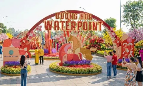 Sắc xuân lan tỏa tại Waterpoint 2026, điểm hẹn du xuân mới phía Tây TP.HCM