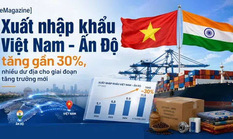 [eMagazine] Xuất nhập khẩu Việt Nam - Ấn Độ tăng gần 30%, nhiều dư địa cho giai đoạn tăng trưởng mới