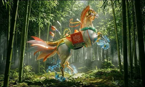 Linh vật “Bính Ngọ vươn mình” truyền cảm hứng tri thức tại Đường sách Tết 2026