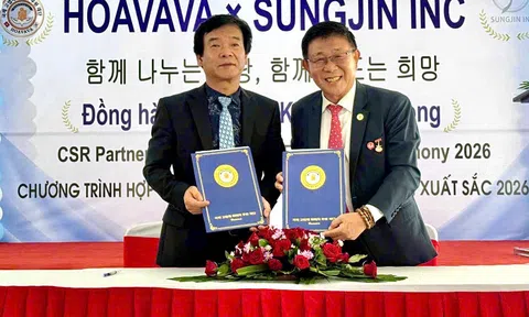 Sungjin I&C Vina ký kết với Quỹ HOAVAVA, lan toả trách nhiệm cộng đồng