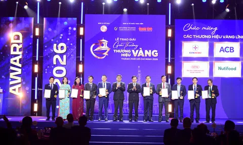 Vinh danh 50 doanh nghiệp đạt Giải thưởng Thương hiệu Vàng TP.HCM năm 2026