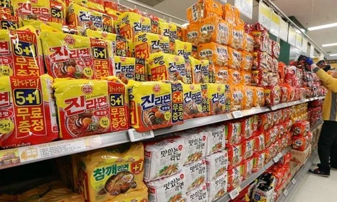 Xuất khẩu mỳ gói của Hàn Quốc cao kỷ lục trong đại dịch
