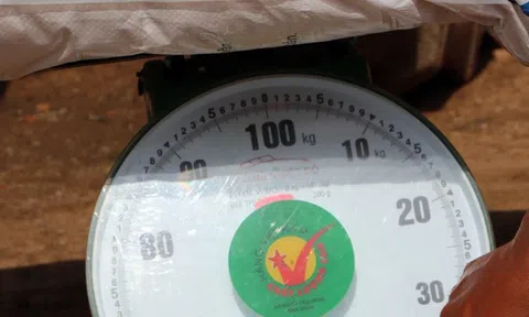 Công nhân ở Kon Tum nhận hàng nghìn bao phân NPK thiếu trọng lượng